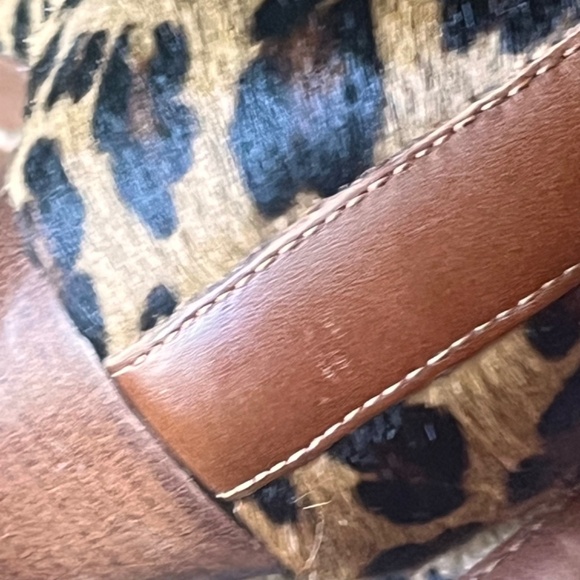 Michael Kors Vero Cuoio Heels Animal Print Suede Size 6 - Picture 9 of 15